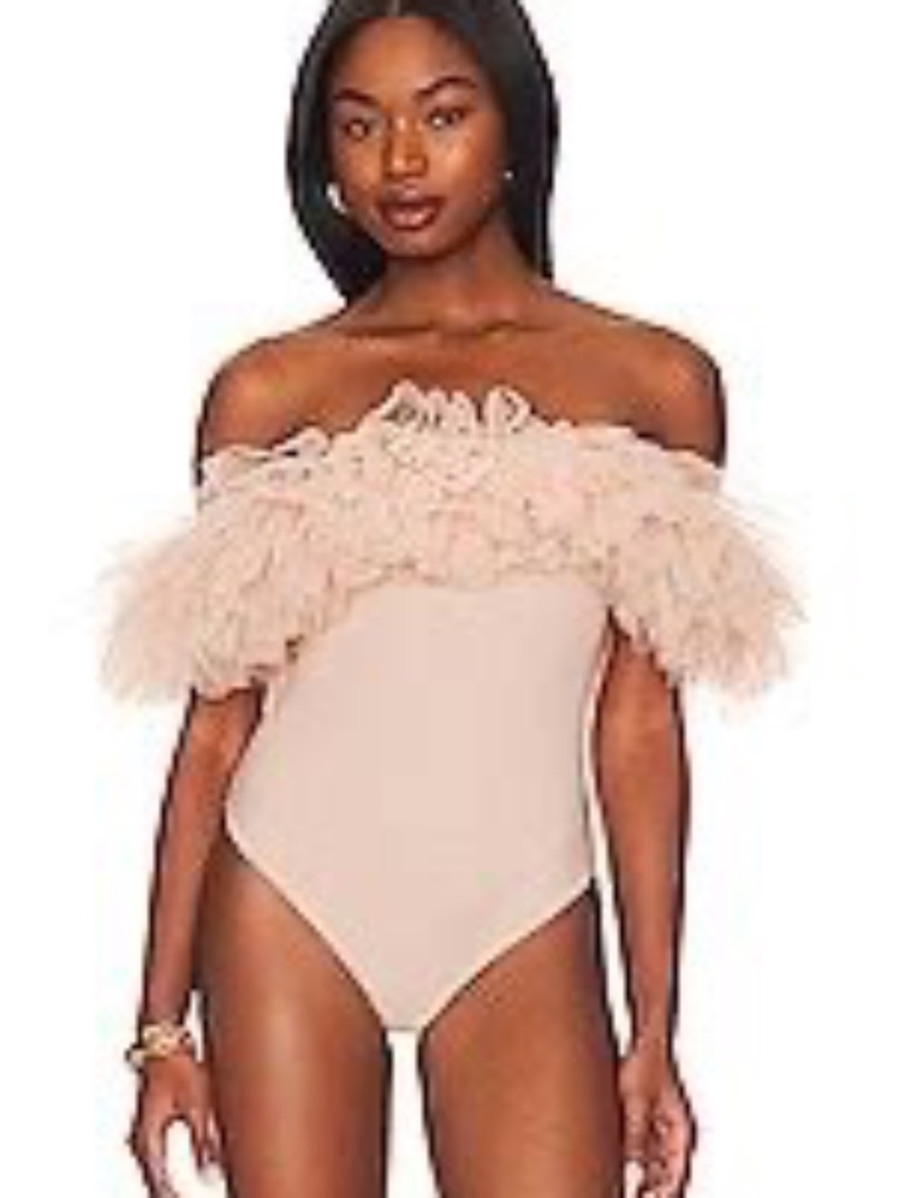 Free People Big Love Bodysuit Rose Color Size Medium
